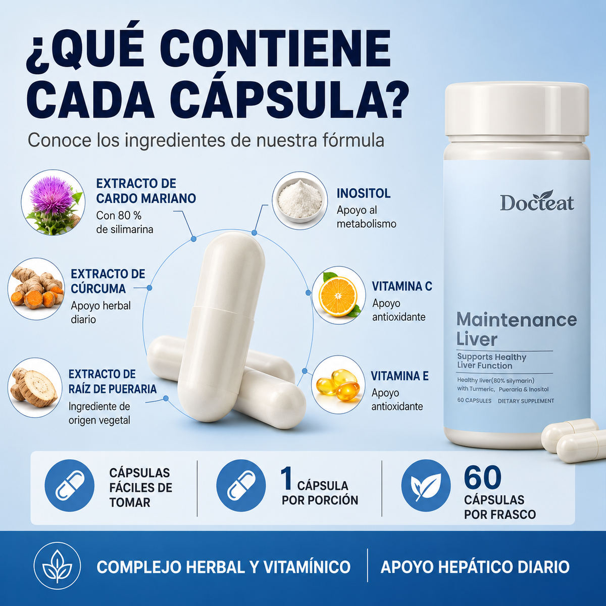Docteat Liver™ Apoyo y recuperación del hígado