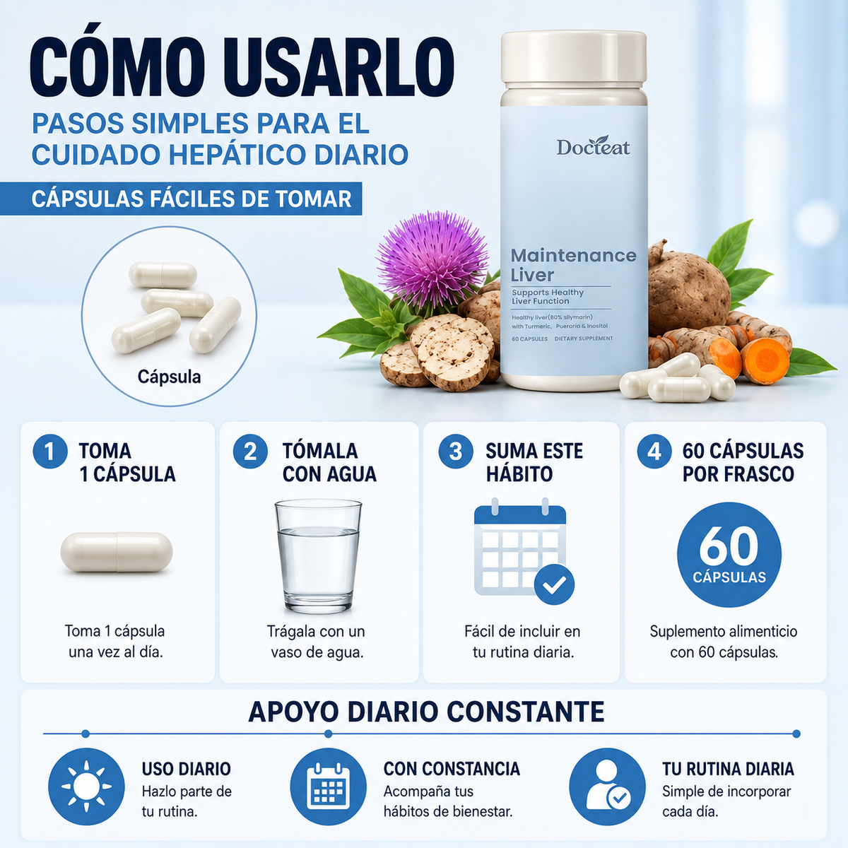 Docteat Liver™ Apoyo y recuperación del hígado