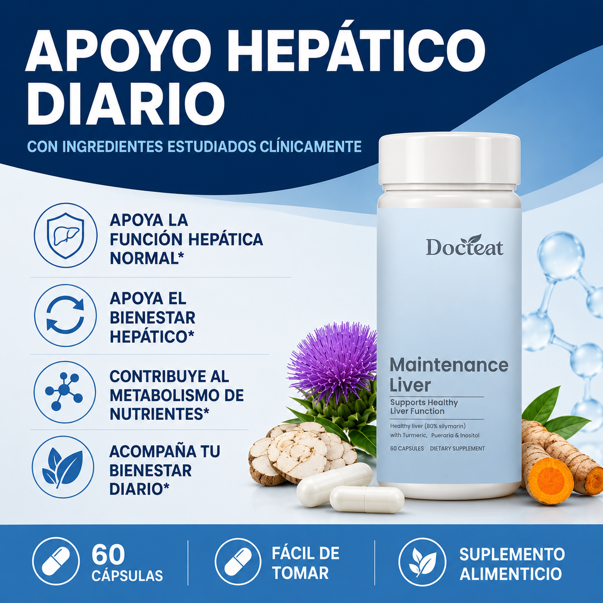Docteat Liver™ Apoyo y recuperación del hígado